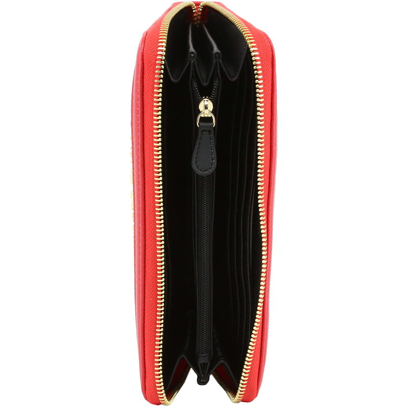 

Love Moschino Red Faux Leather Zip Around Wallet
