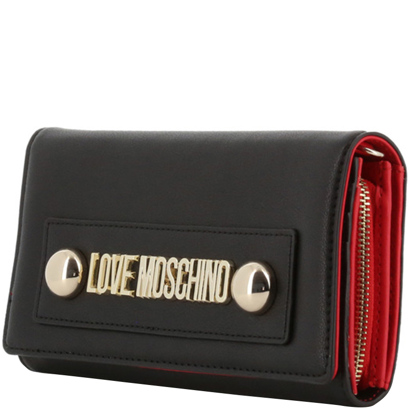 

Love Moschino Black Faux Leather WOC Clutch Bag