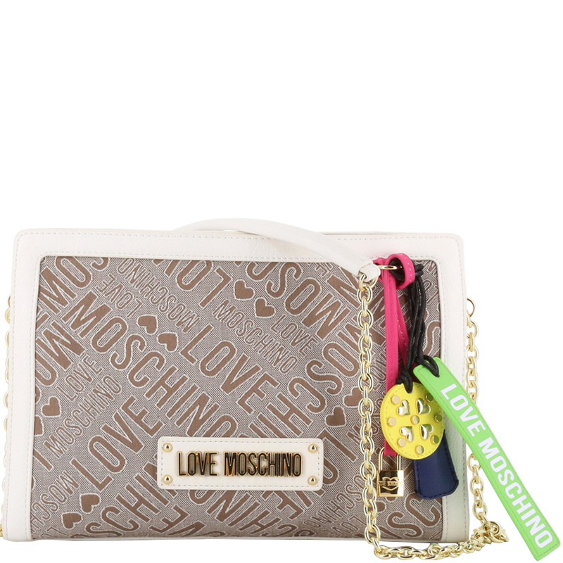 love moschino canvas cross body bag