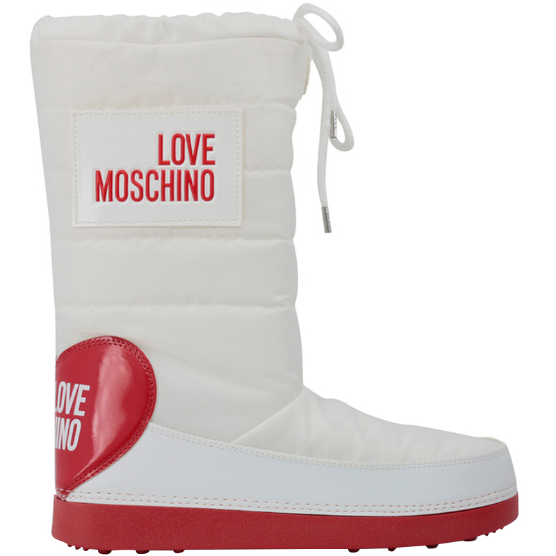 Love Moschino Two Tone Fabric Snow Boots Size 42