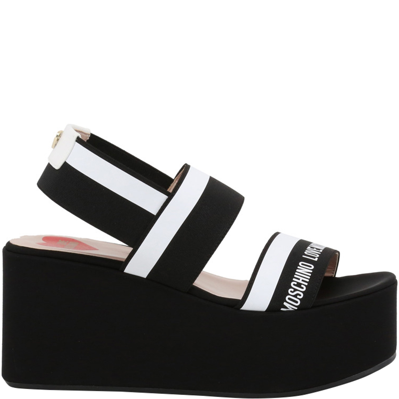 moschino platform sandals