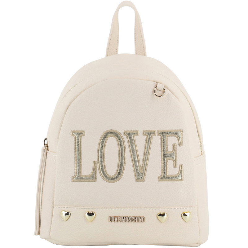 Love moschino best sale white backpack