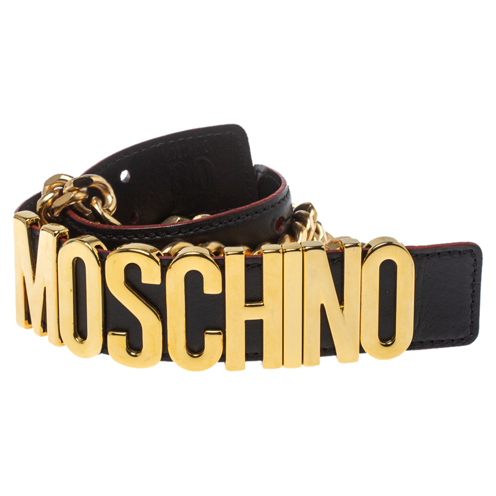 

Moschino Black Leather