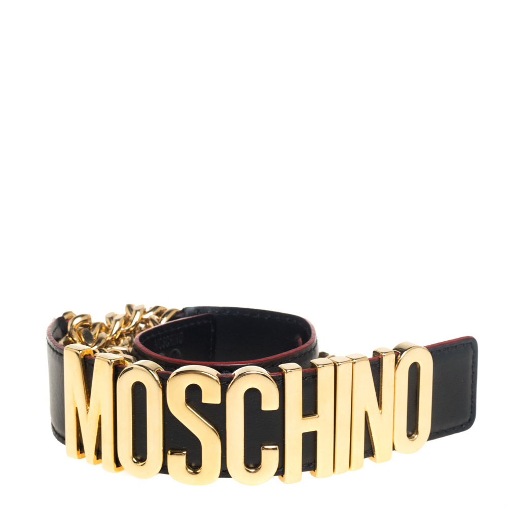 

Moschino Black Leather