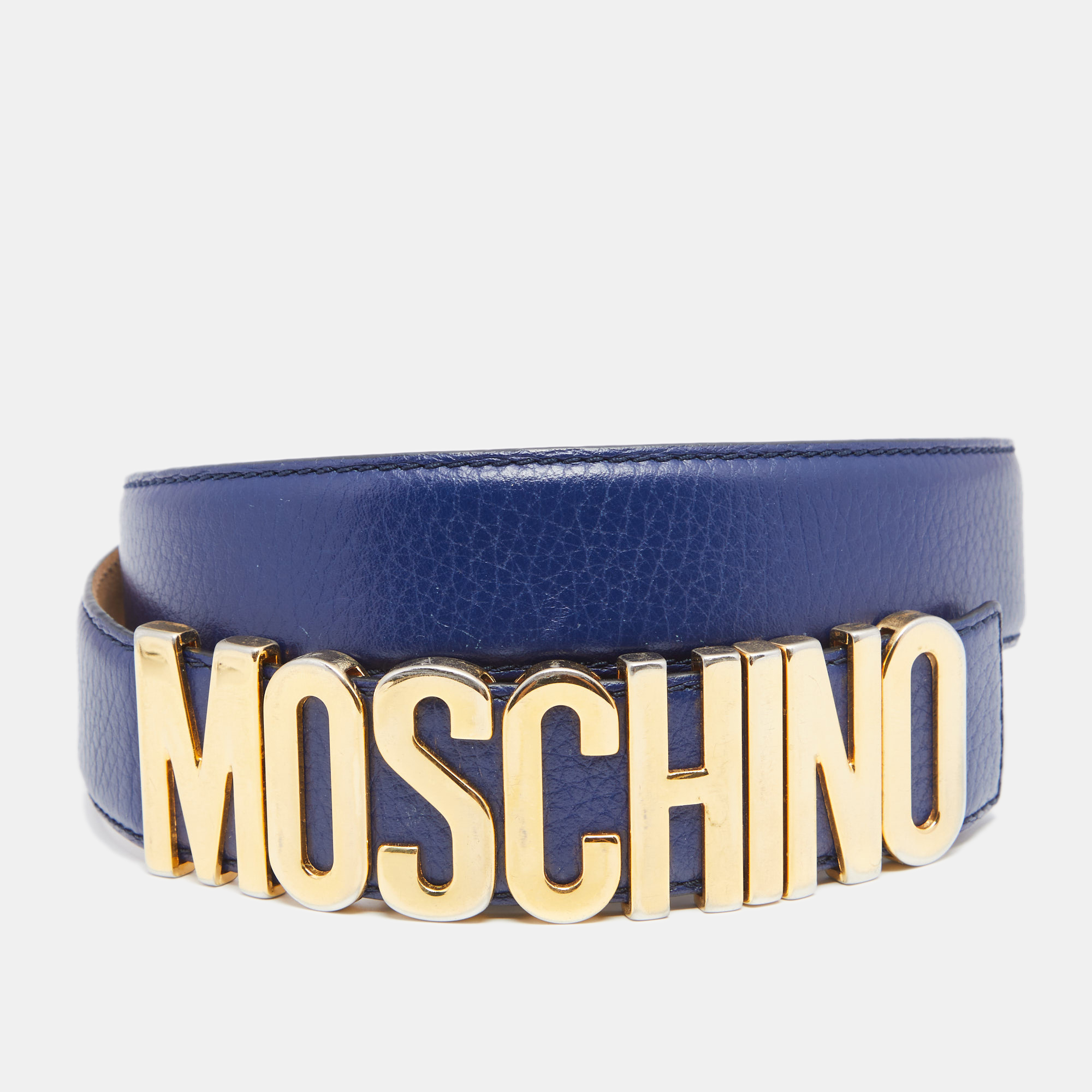 Moschino belt discount mens blue