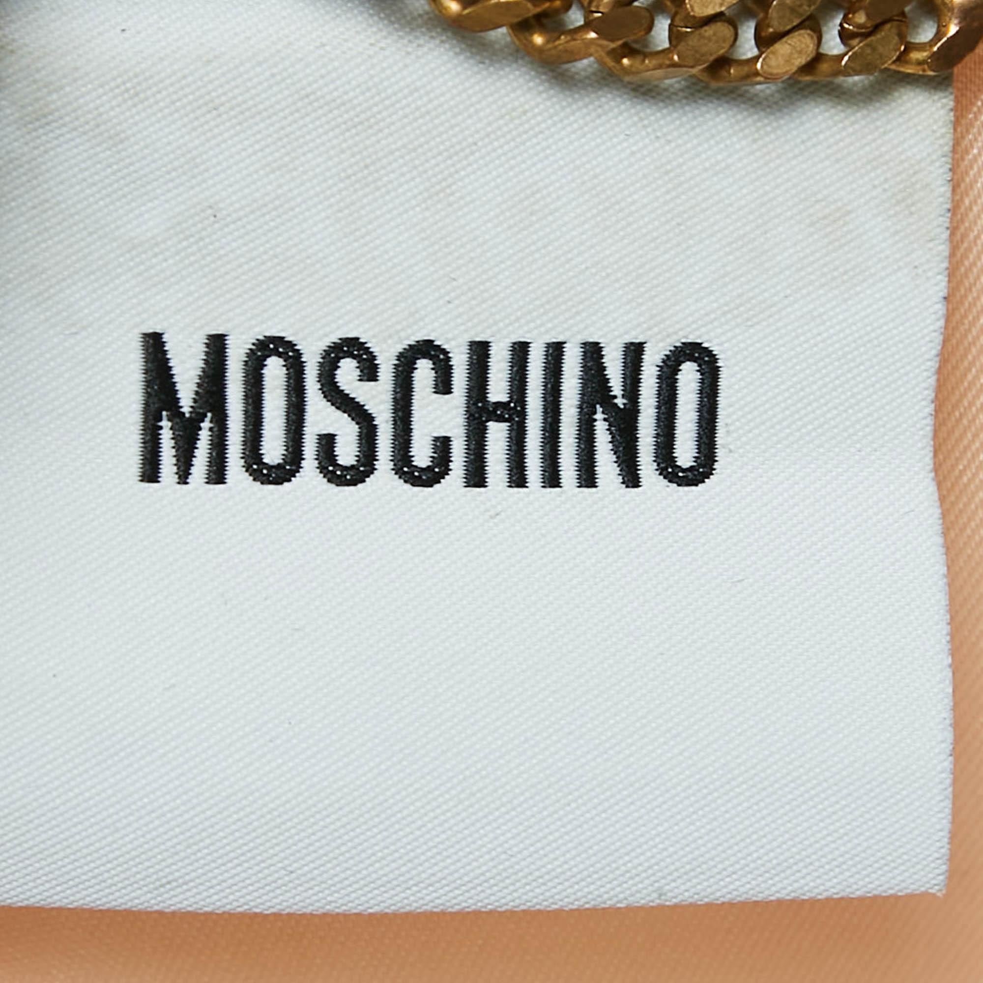 Moschino Multicolor Printed Cotton Zip-Up Ruffle Detail Cardigan S 