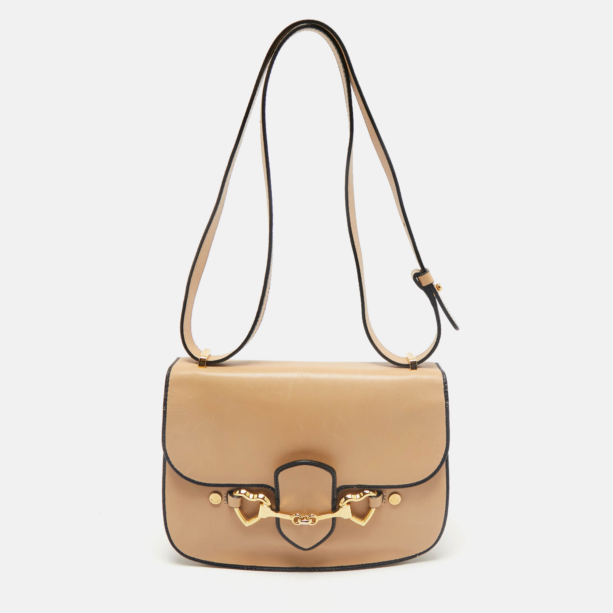 

Moschino Natural Leather Flap Shoulder Bag, Tan