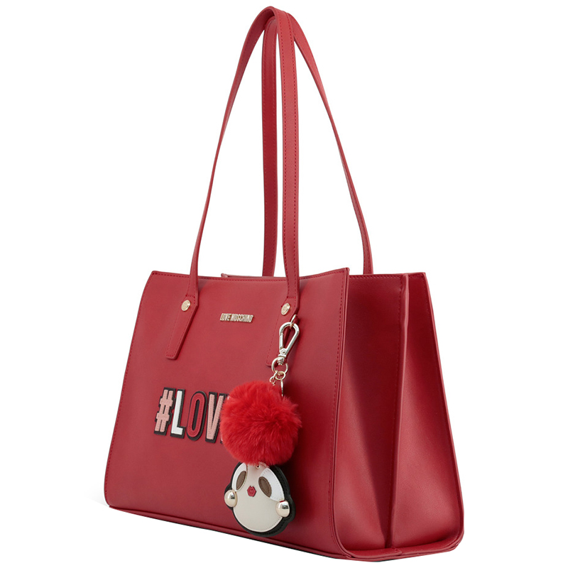 

Love Moschino Red Synthetic Leather Shoulder Bag