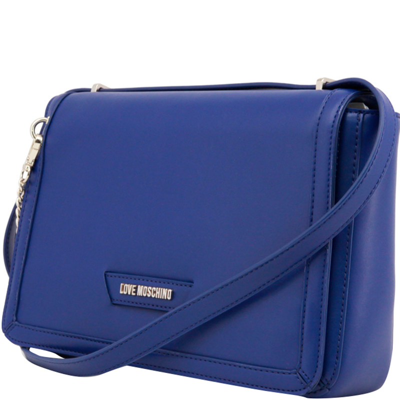 

Love Moschino Blue Synthetic Leather Shoulder Bag