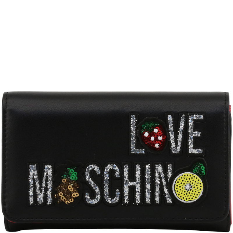 moschino black clutch bag