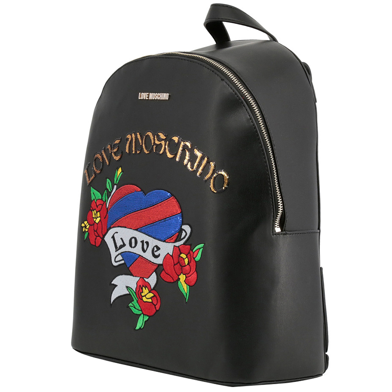 

Love Moschino Black Synthetic Leather Backpack