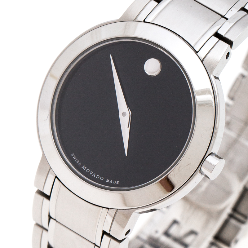 

Movado Black Stainless Steel M0.08.03.014.1031.1033.4/002 Women's Wristwatch, Silver