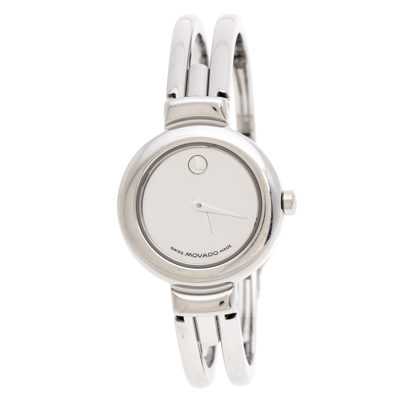 Movado Silver Stainless Steel Harmony 84.A1.809.A Women's Wristwatch 23 mm