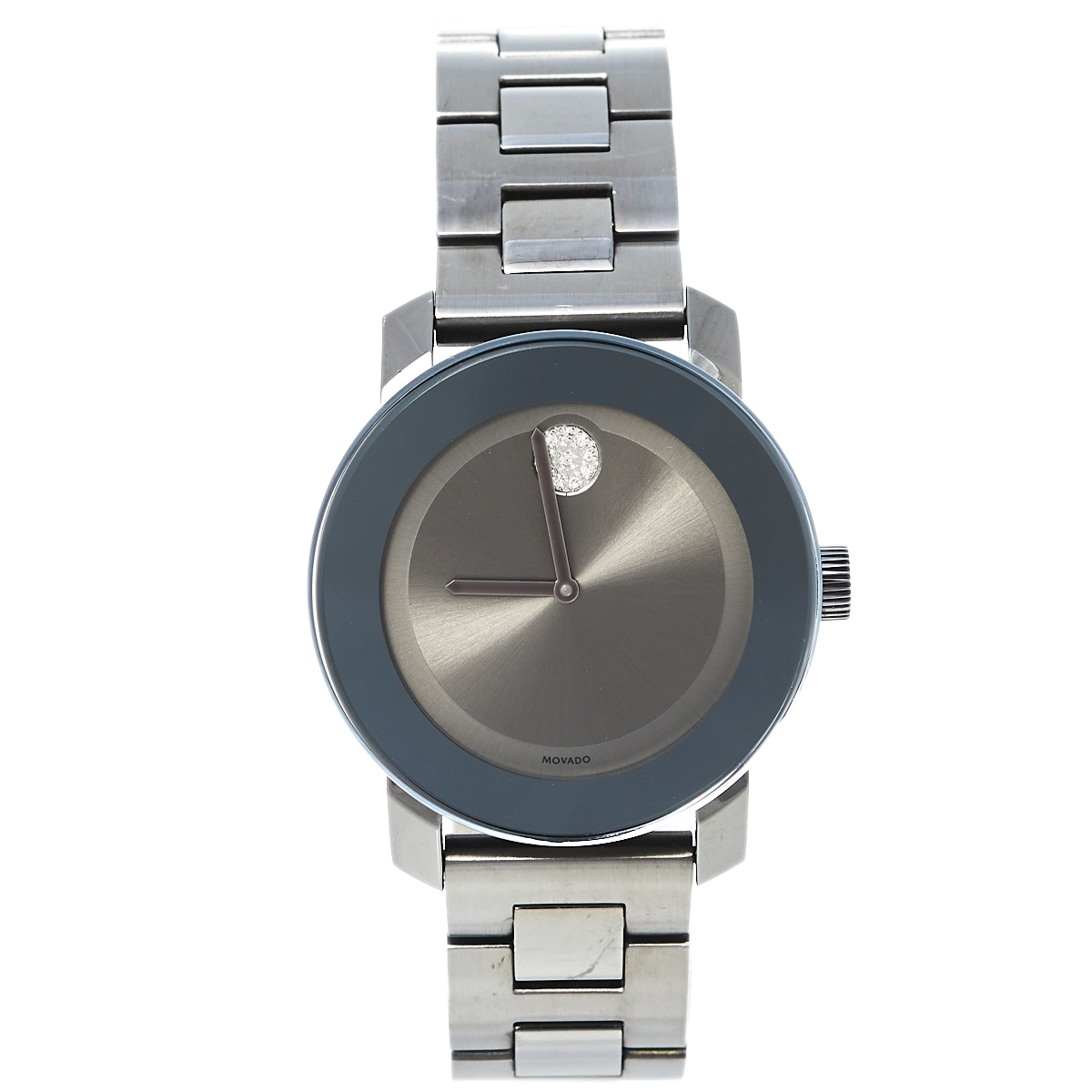 Movado Metallic Grey PVD Stainless Steel Bold MB.01.3.34.6045 Women's Wristwatch 36 mm