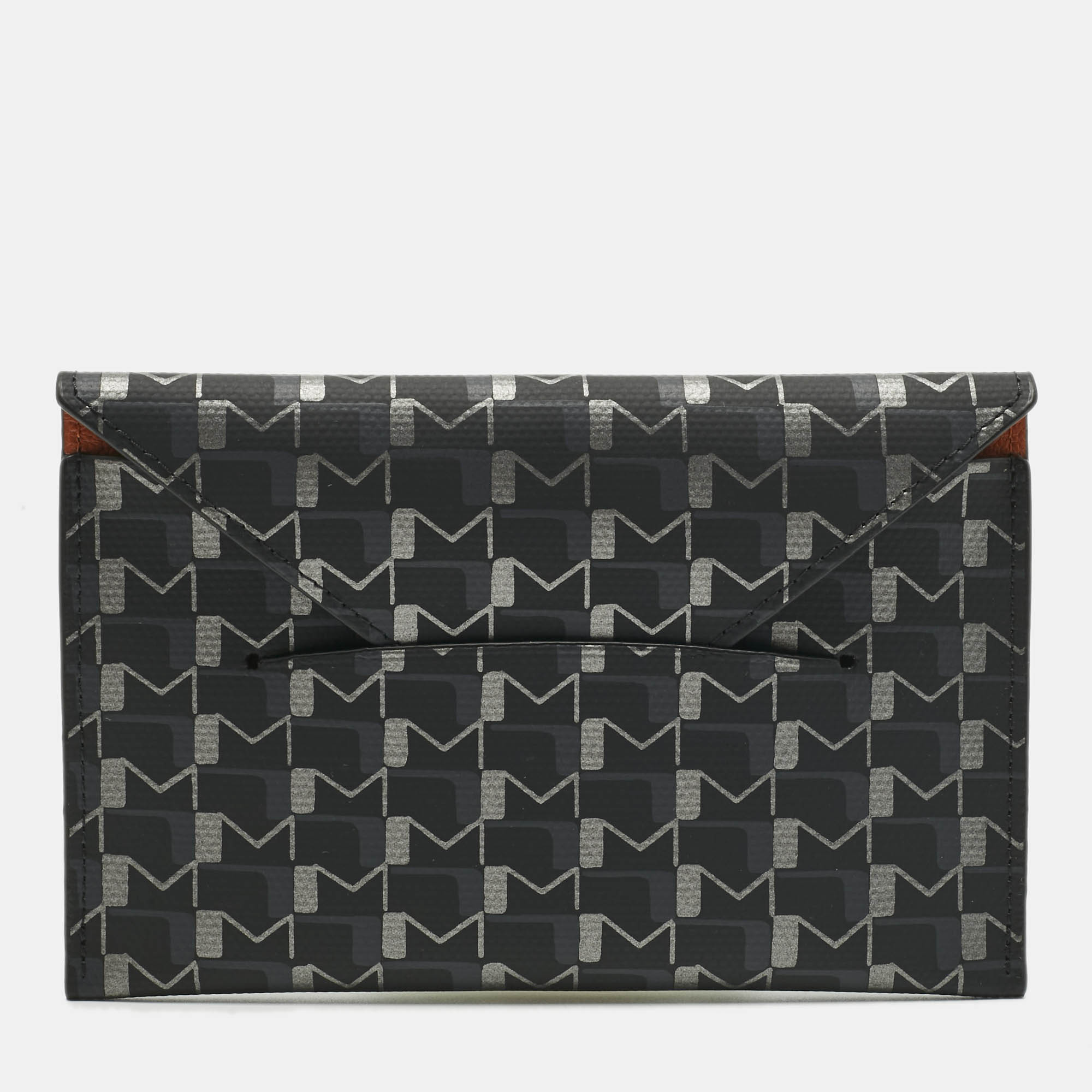 

MOYNAT Black/Grey Coated Canvas 1920 Oh! Envelope Passport Holder