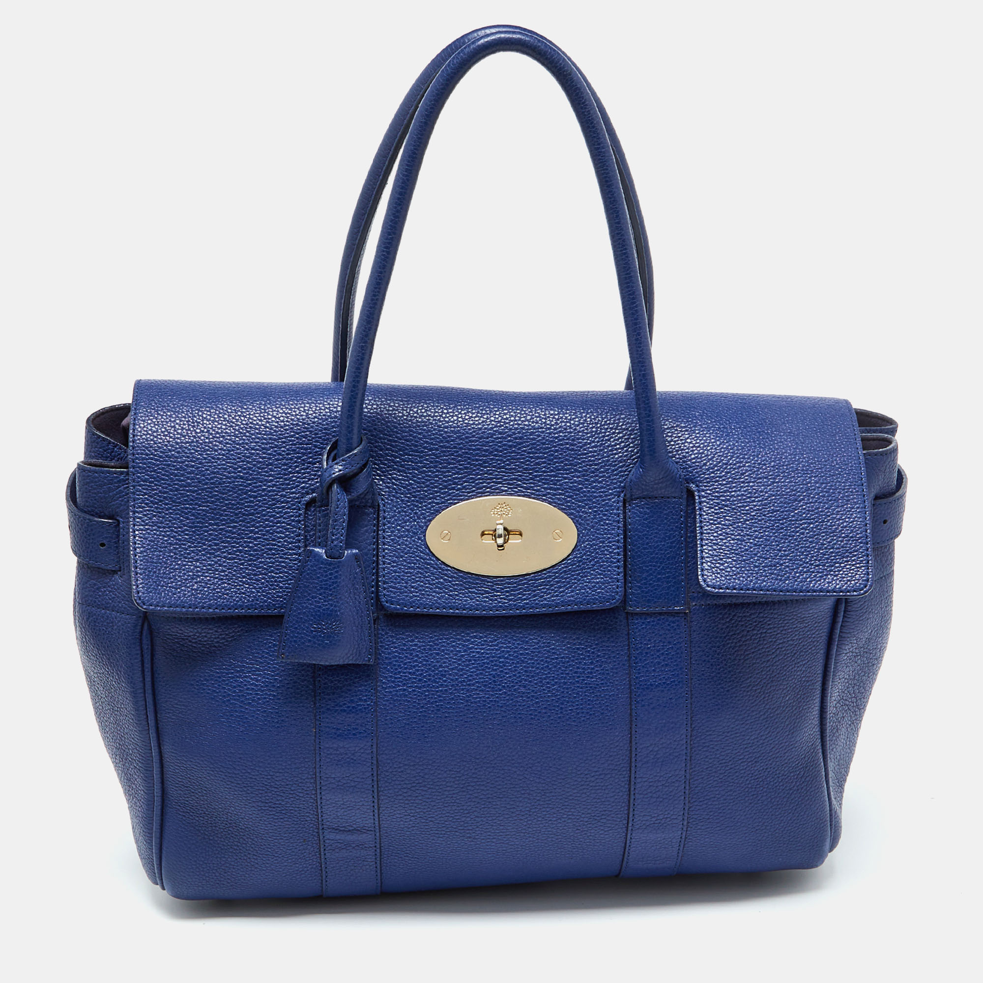 

Mulberry Blue Leather Bayswater Satchel