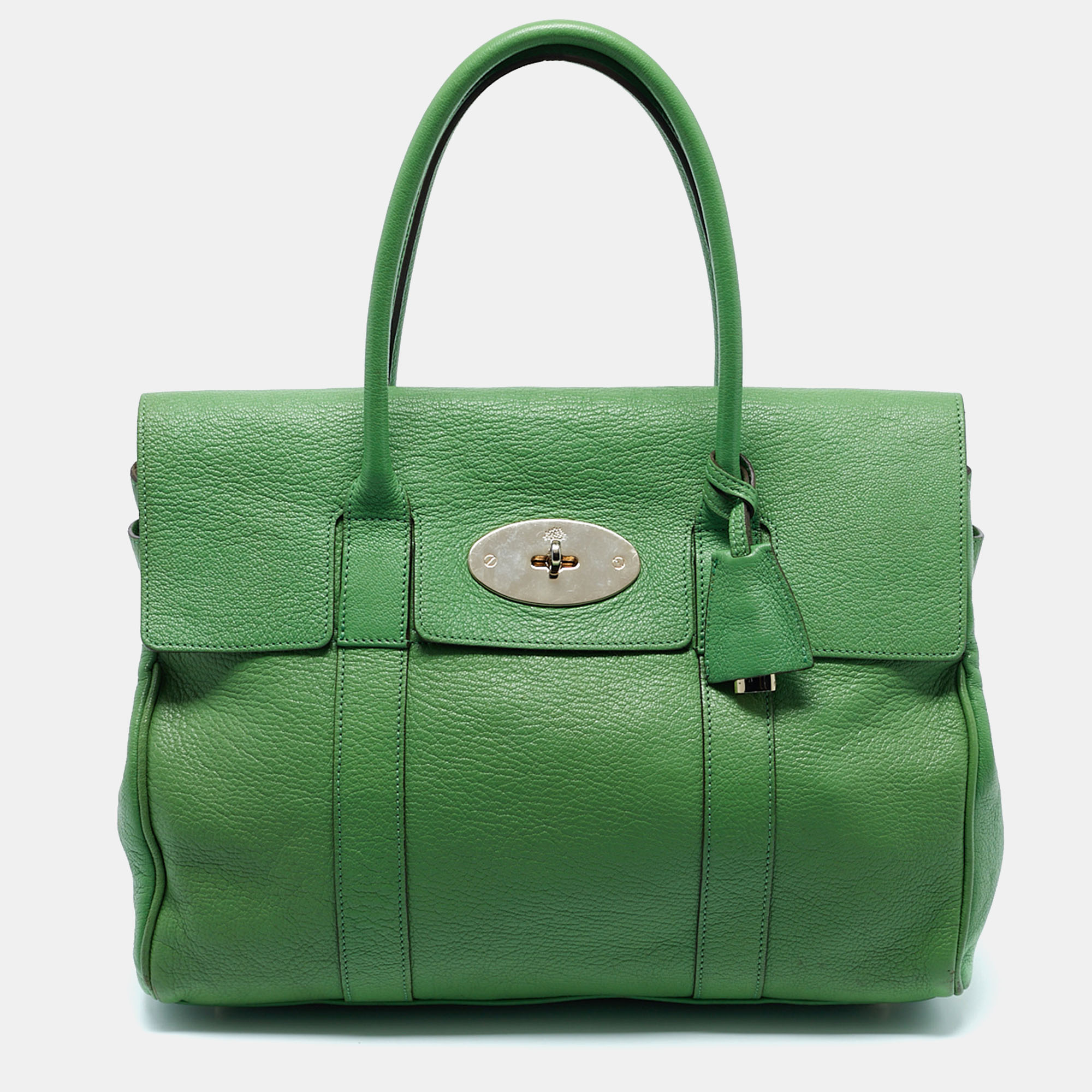 

Mulberry Green Leather Bayswater Satchel