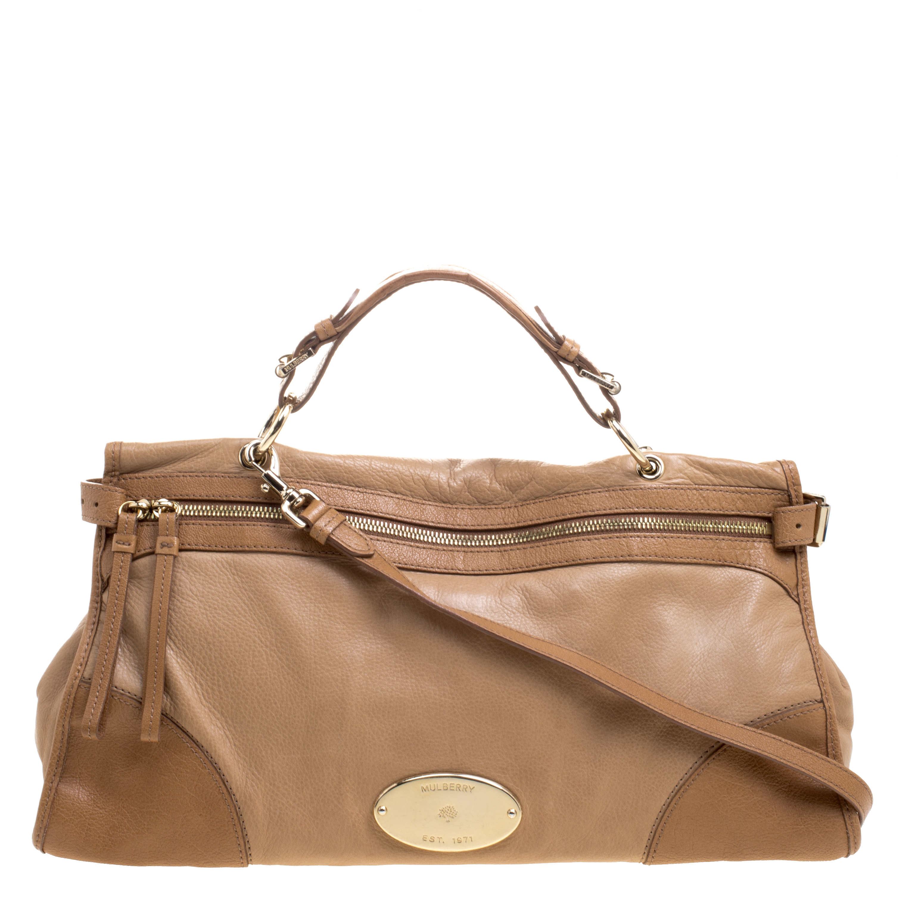 Mulberry Light Brown Leather Shoulder Bag
