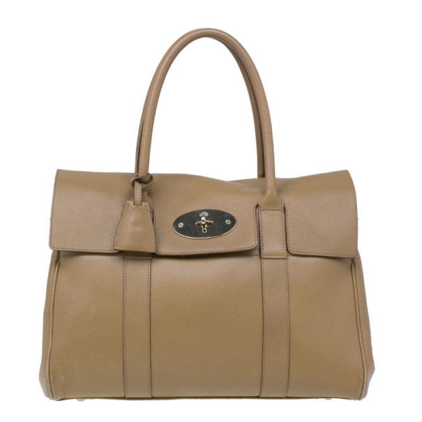 Pre Owned Mulberry Oak Brown Leather Bayswater Satchel