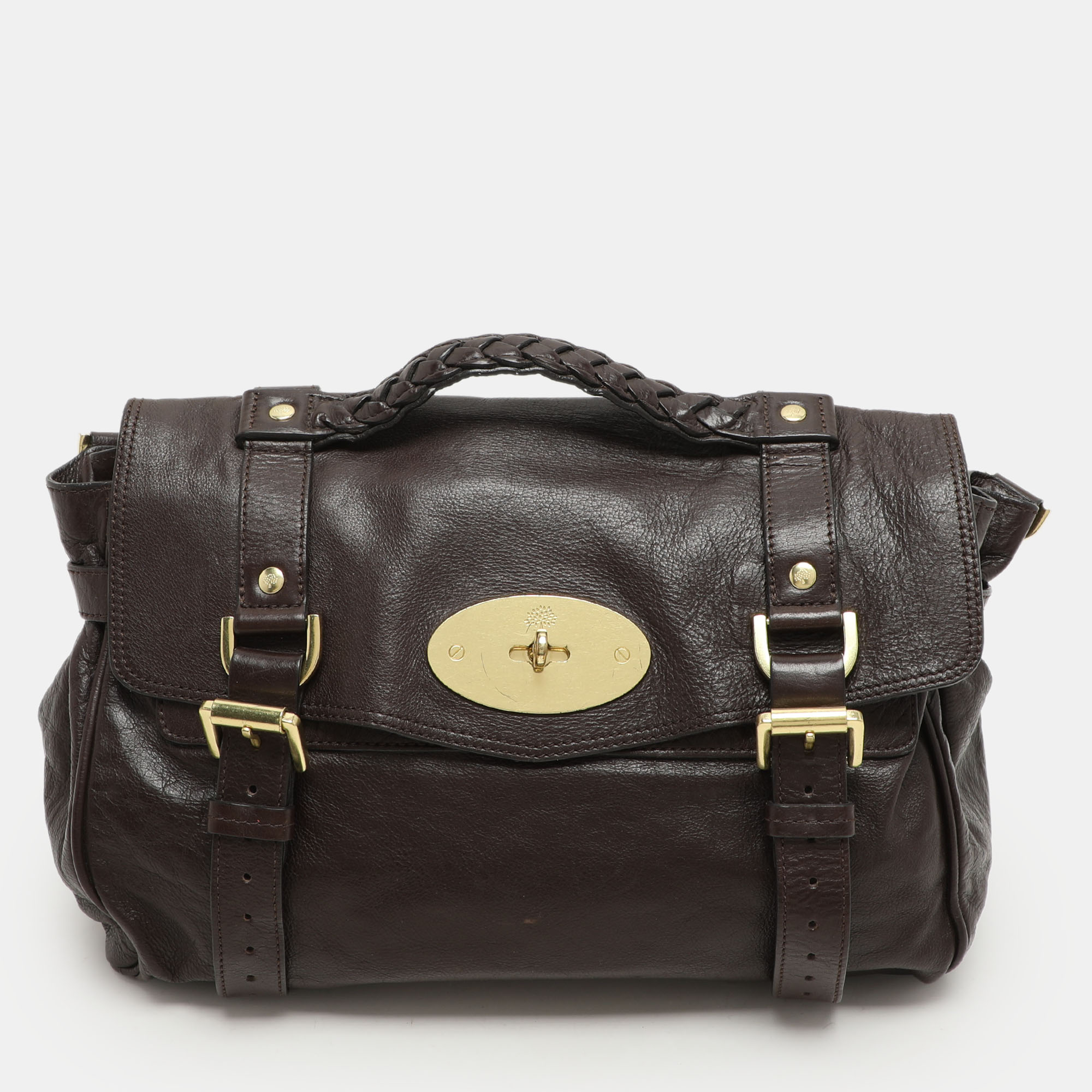 

Mulberry Brown Leather Alexa Satchel