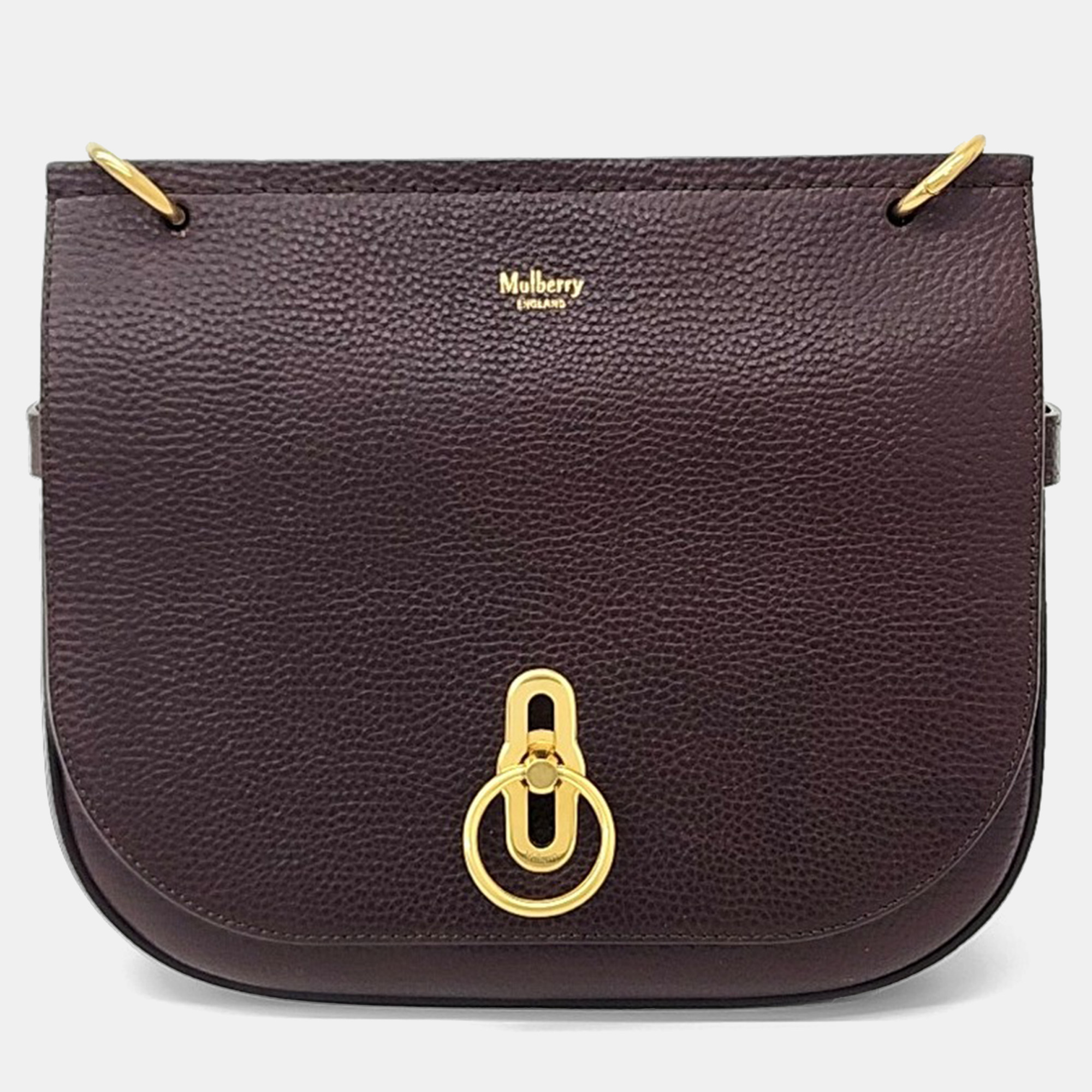 

Mulberry Burgundy Leather Amberley Satchel Bag