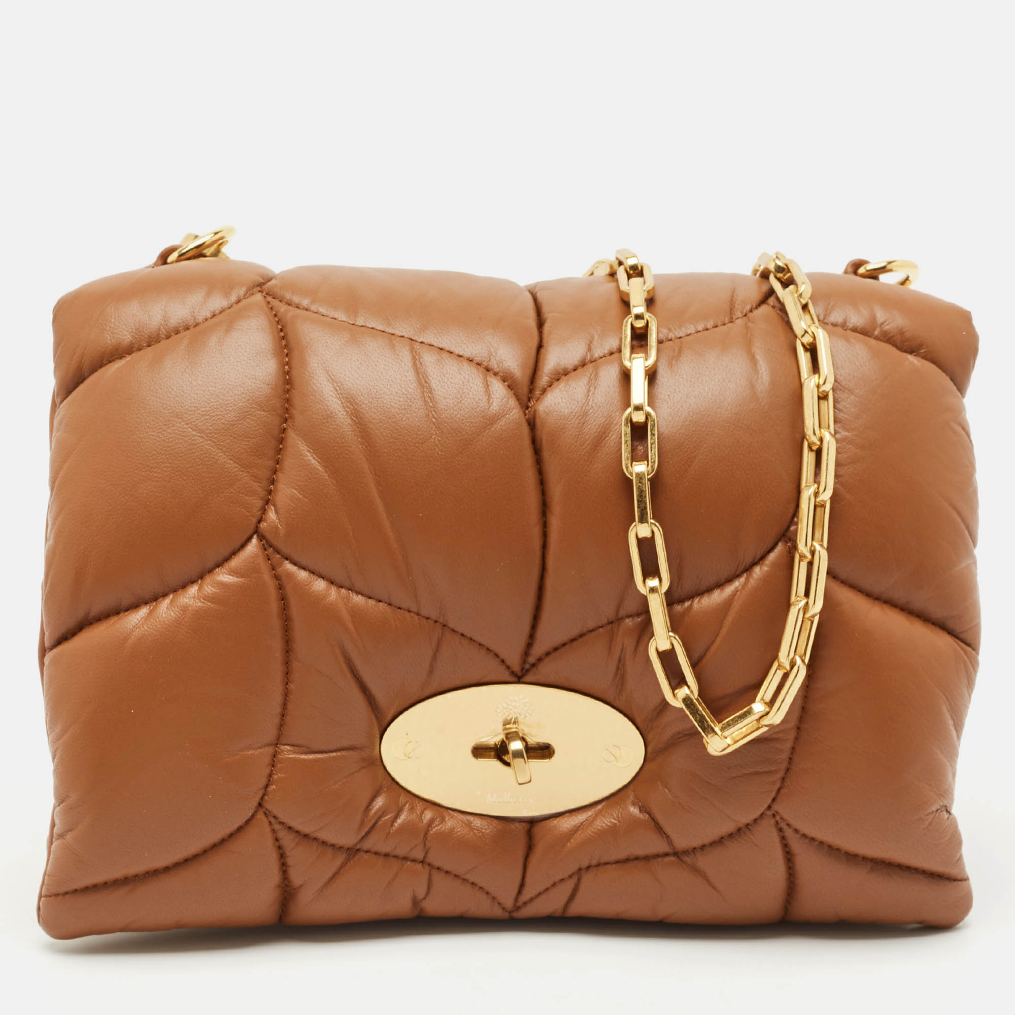 

Mulberry Brown Quilted Pillow Leather Little Softie Shoulder Bag