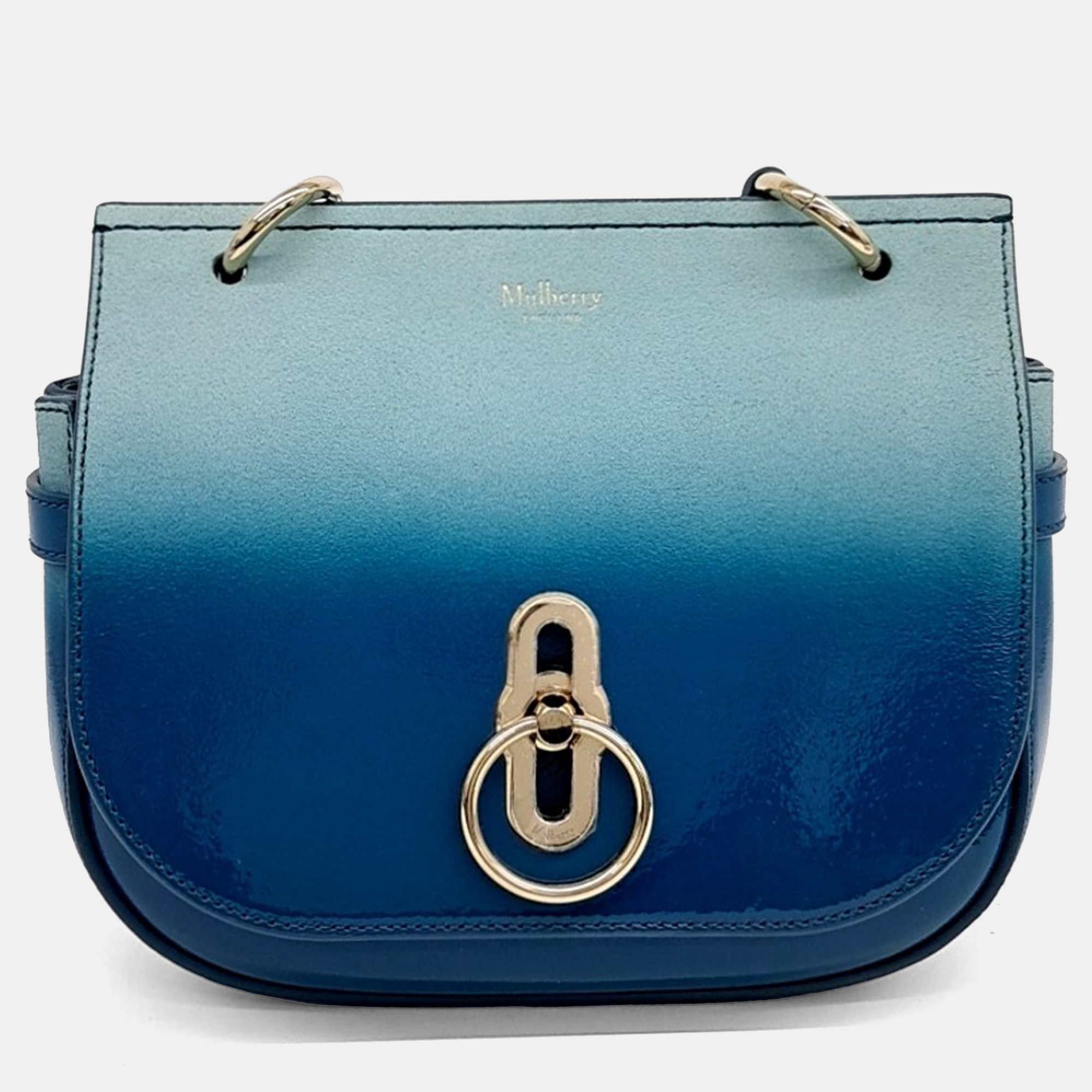 

Mulberry Blue Leather Amberley Satchel