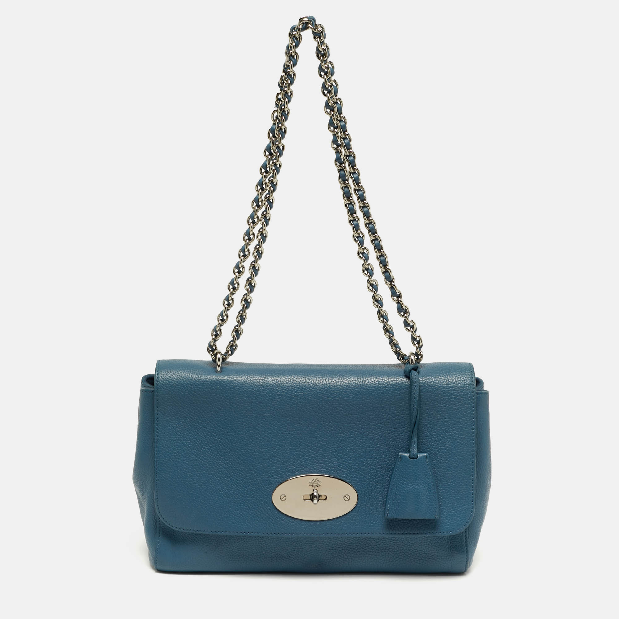 

Mulberry Lily Medium Blue Leather Shoulder Bag