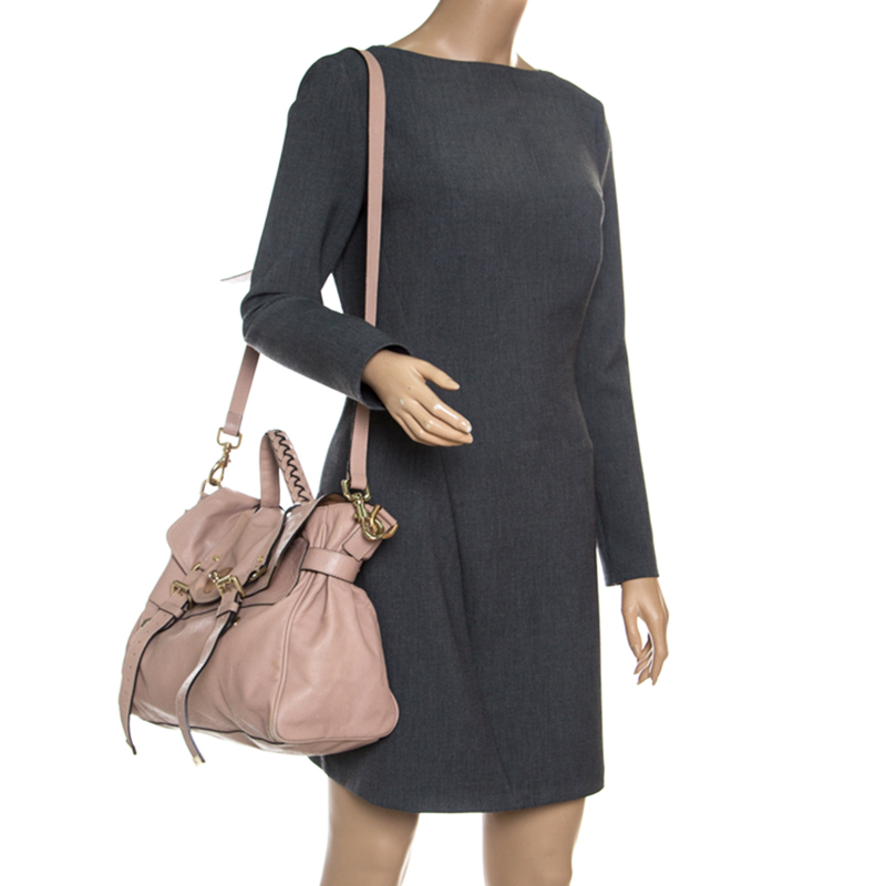 

Mulberry Beige Leather Oversized Alexa Satchel