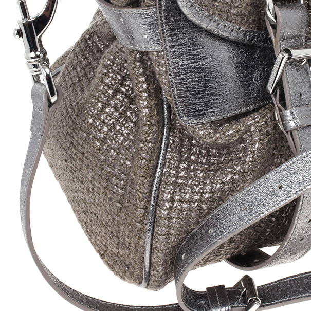 Mulberry Alexa Hobo bag in Powder Sparkle Tweed Leather - Mulberry