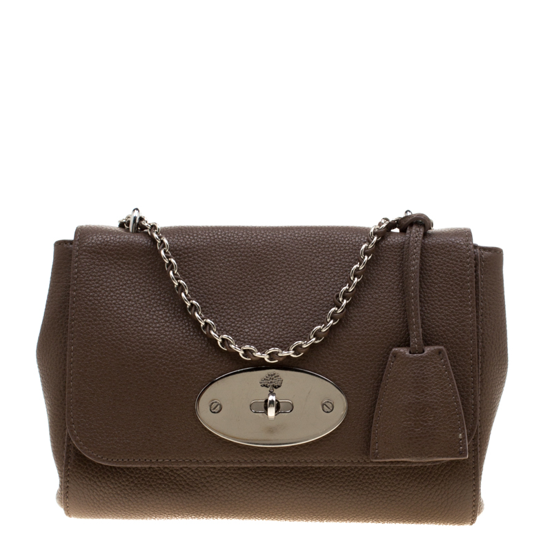 Mulberry Tan Leather Small Lily Shoulder Bag