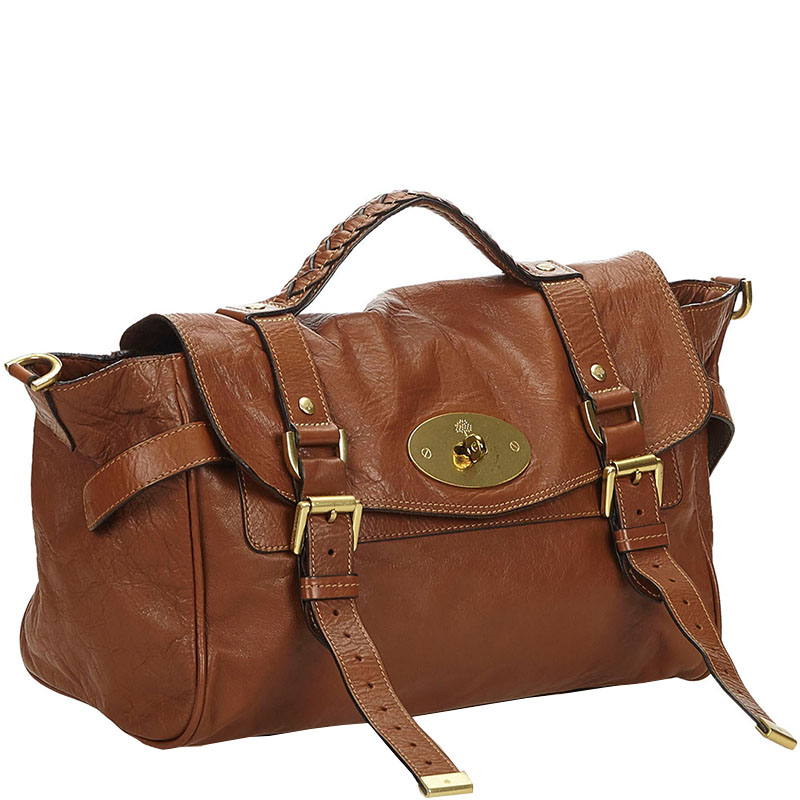 

Mulberry Brown Leather Alexa Satchel