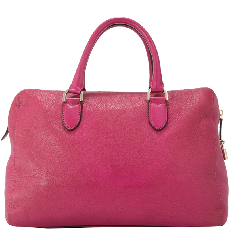 

Mulberry Pink Leather Del Rey Satchel