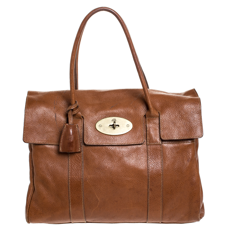Mulberry Tan Leather Bayswater Satchel