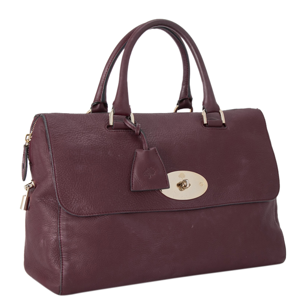 

Mulberry Red Rey Leather Top Handle Bag