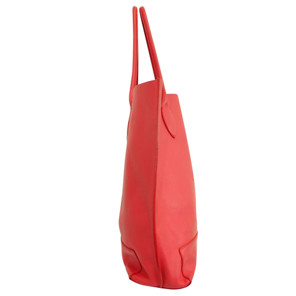 

Mulberry Red Leather Tote Bag