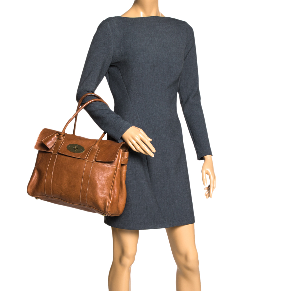 

Mulberry Brown Leather Bayswater Satchel