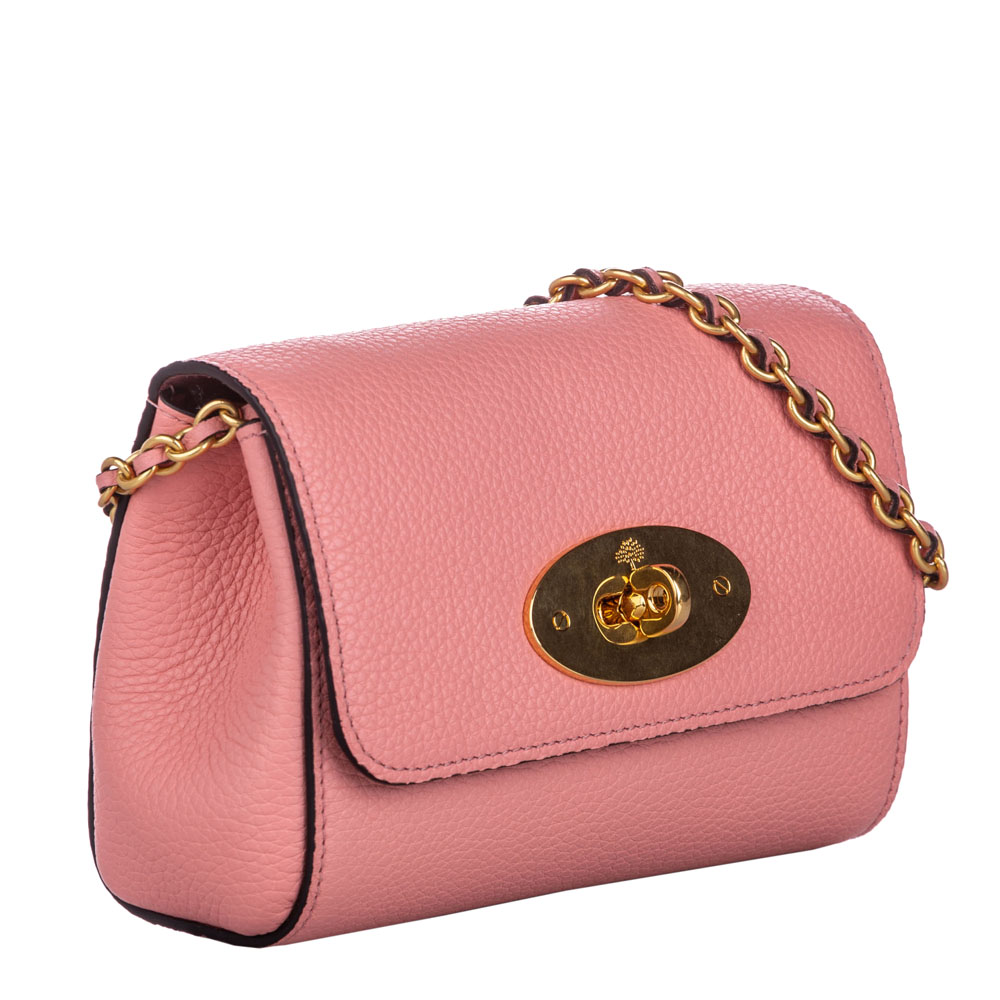 

Mulberry Pink Leather Mini Lily Crossbody Bag