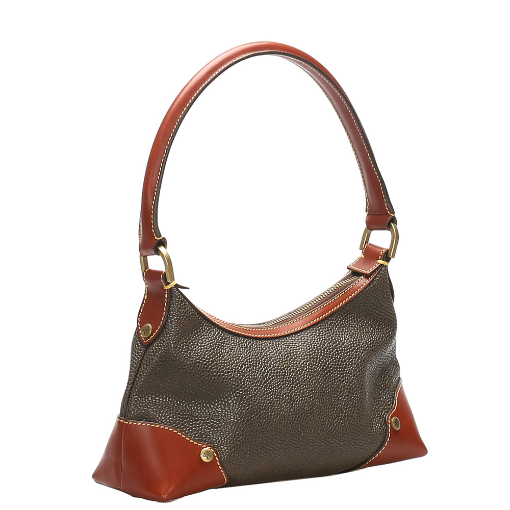 

Mulberry Gray/Brown Leather Shoulder Bag