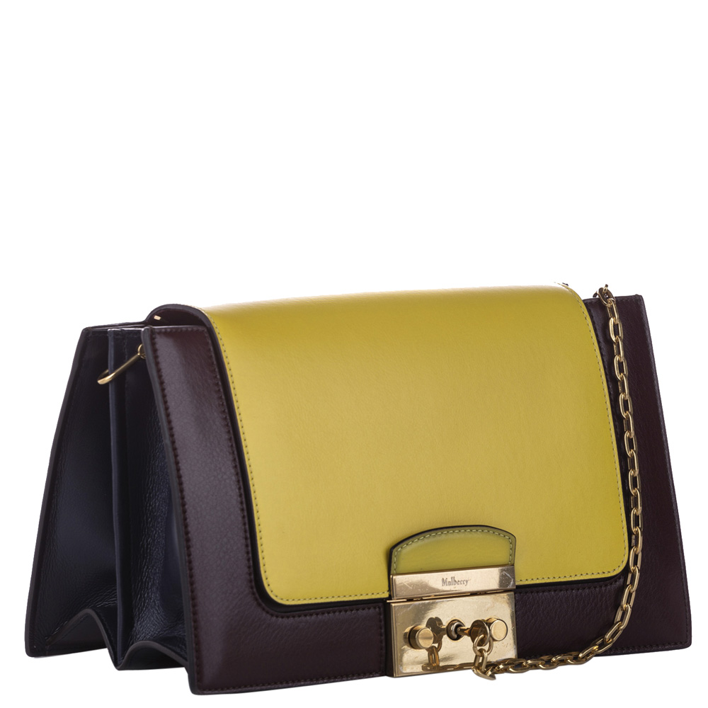 

Mulberry Yellow/Brown Leather Pembroke Bag, Multicolor