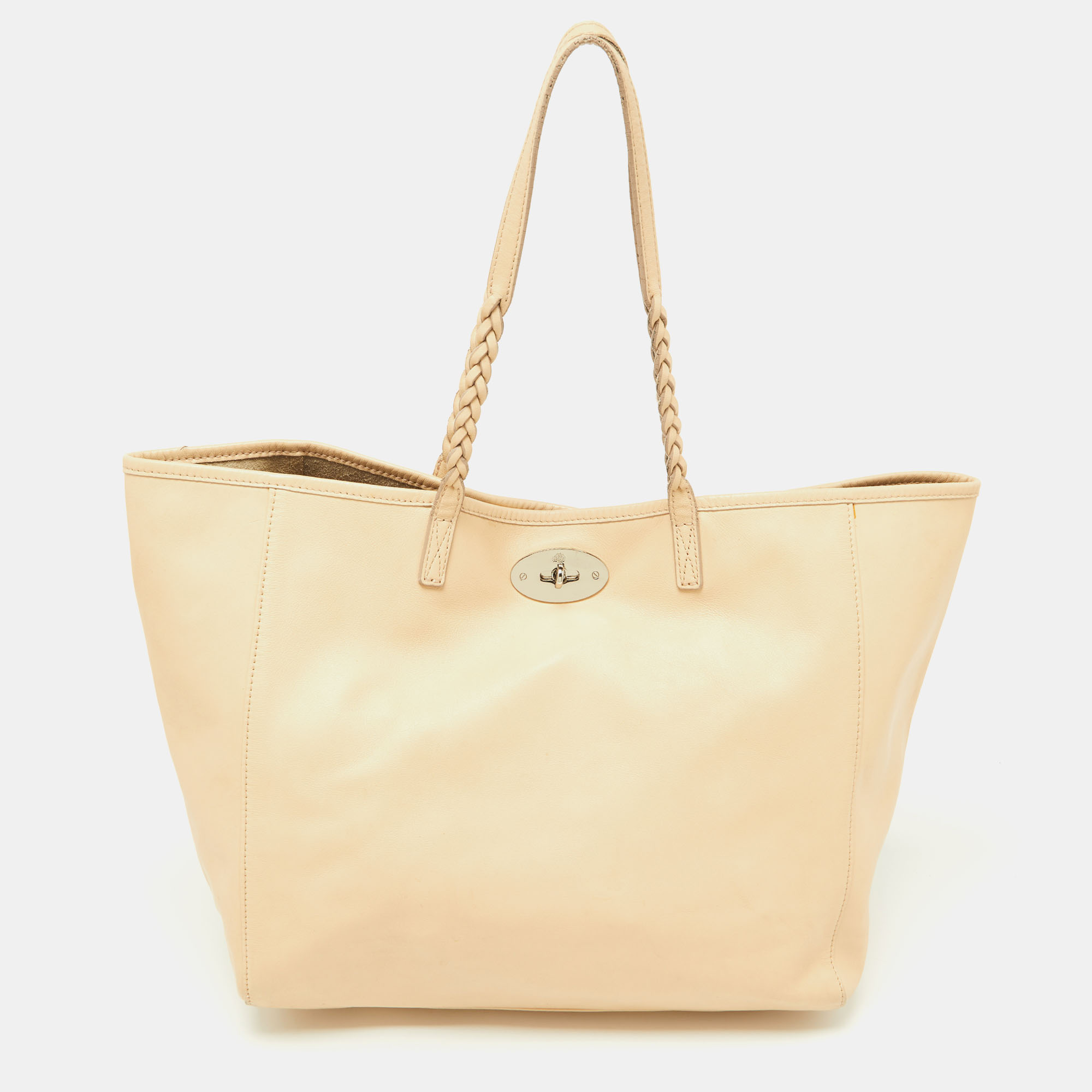 Pre-owned Mulberry Beige Leather Medium Dorset Tote
