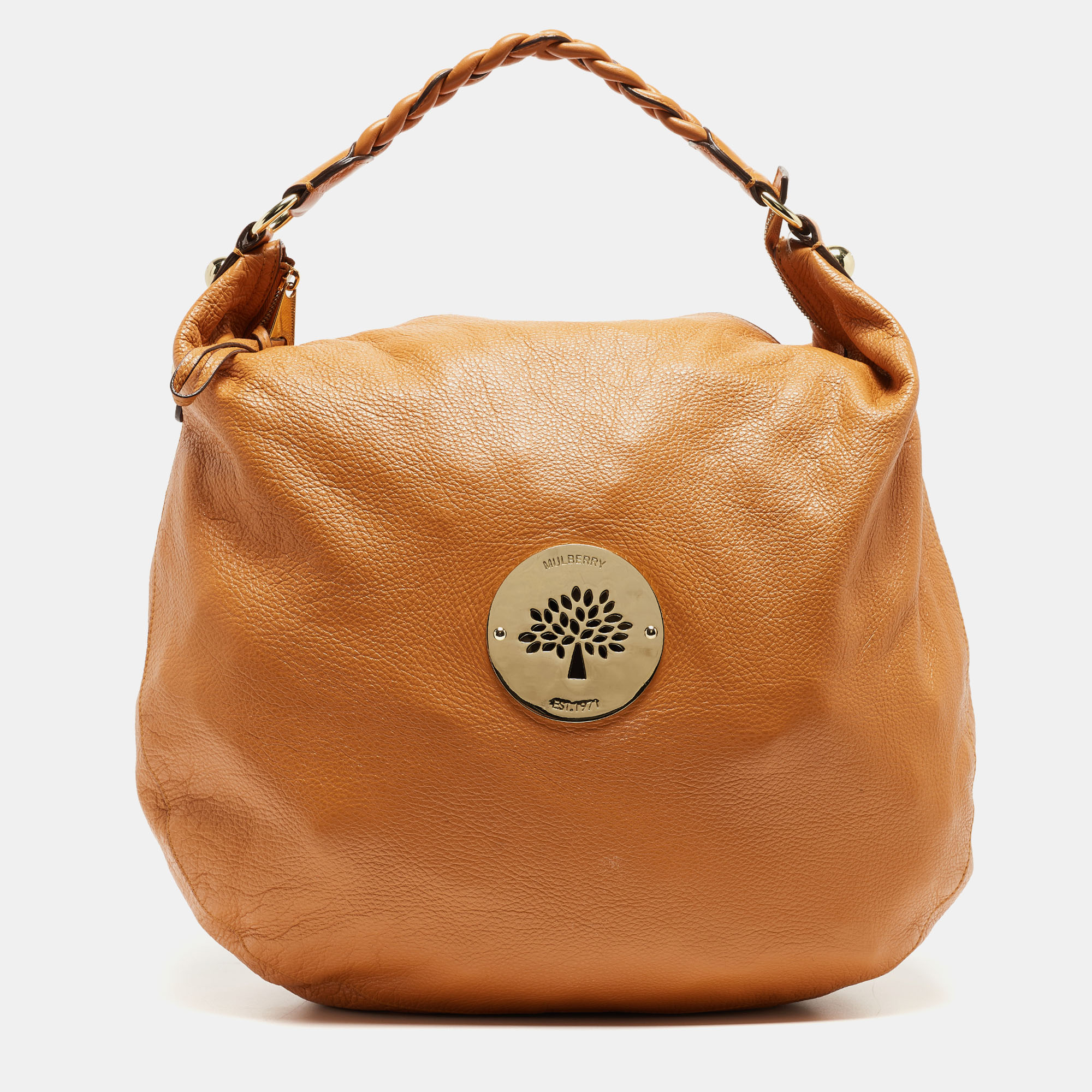 Pre-owned Mulberry Tan Leather Large Daria Hobo