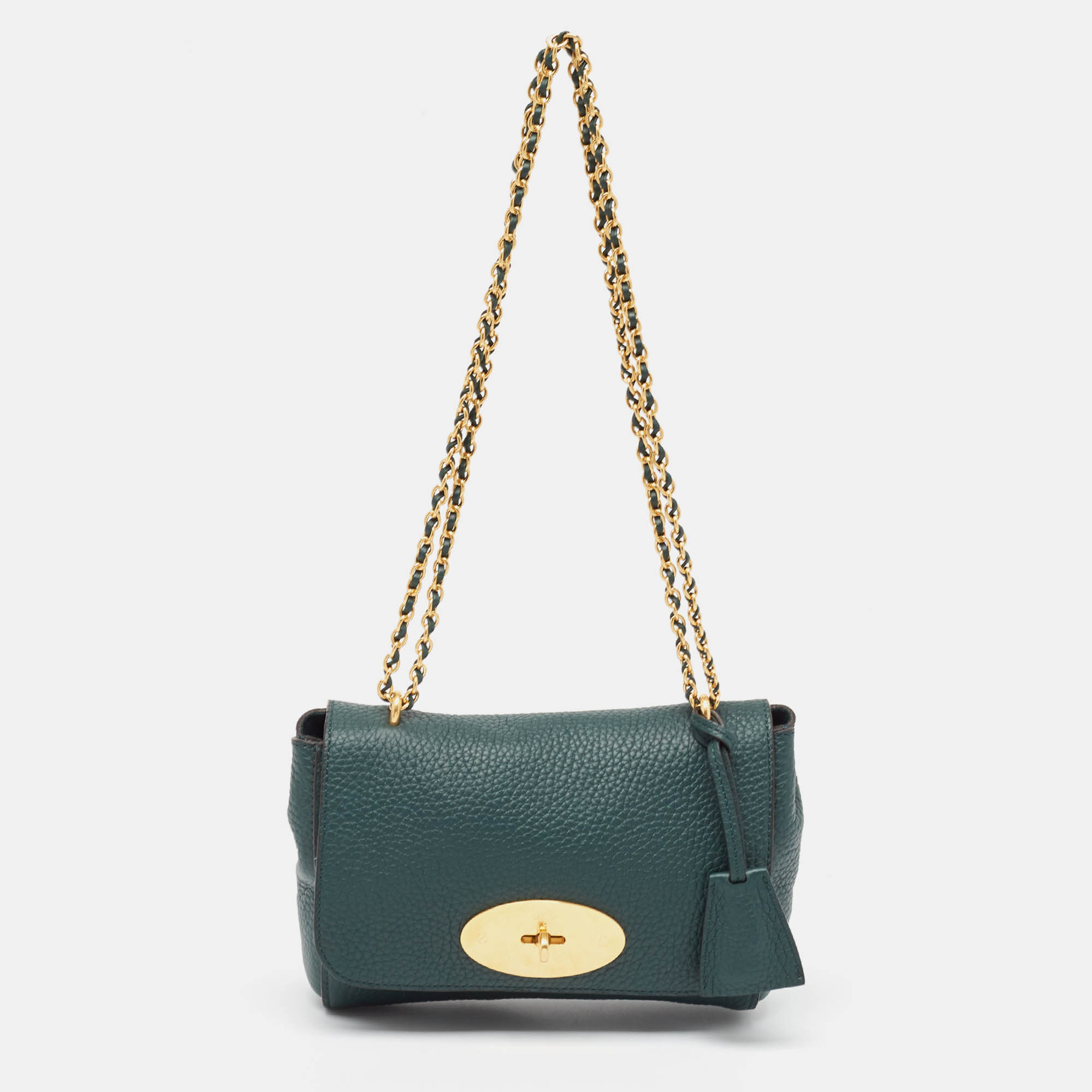 

Mulberry Green Leather Small Lily Shoulder Bag