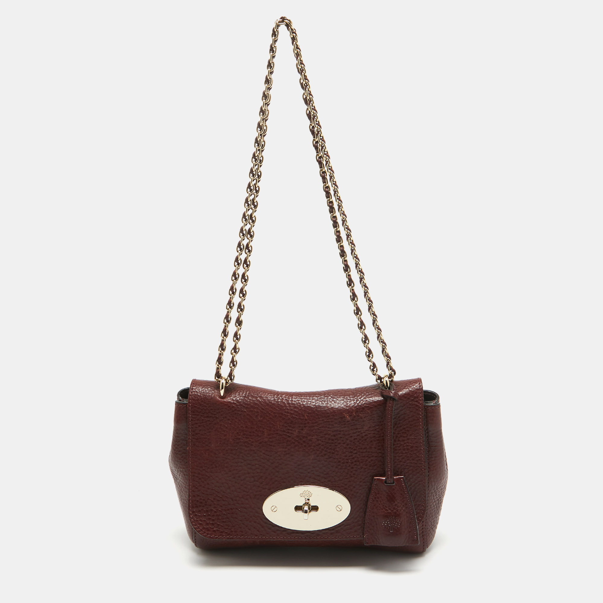 

Mulberry Burgundy Leather  Lily Shoulder Bag