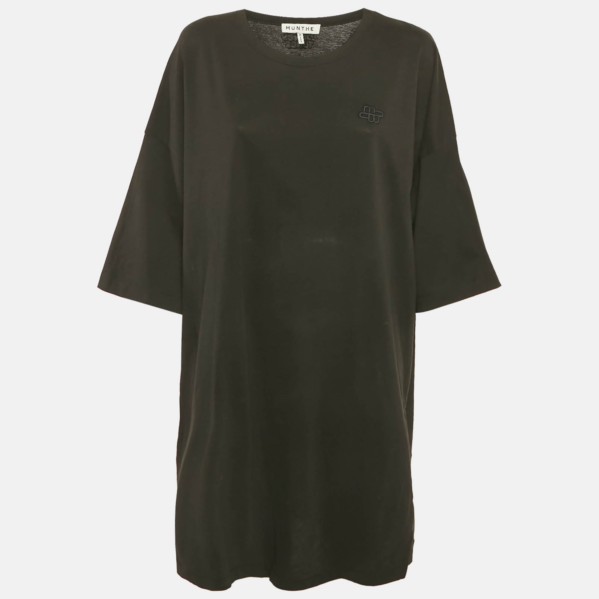 Pre-owned Munthe Black Tweety Print Jersey Oversized T-shirt M