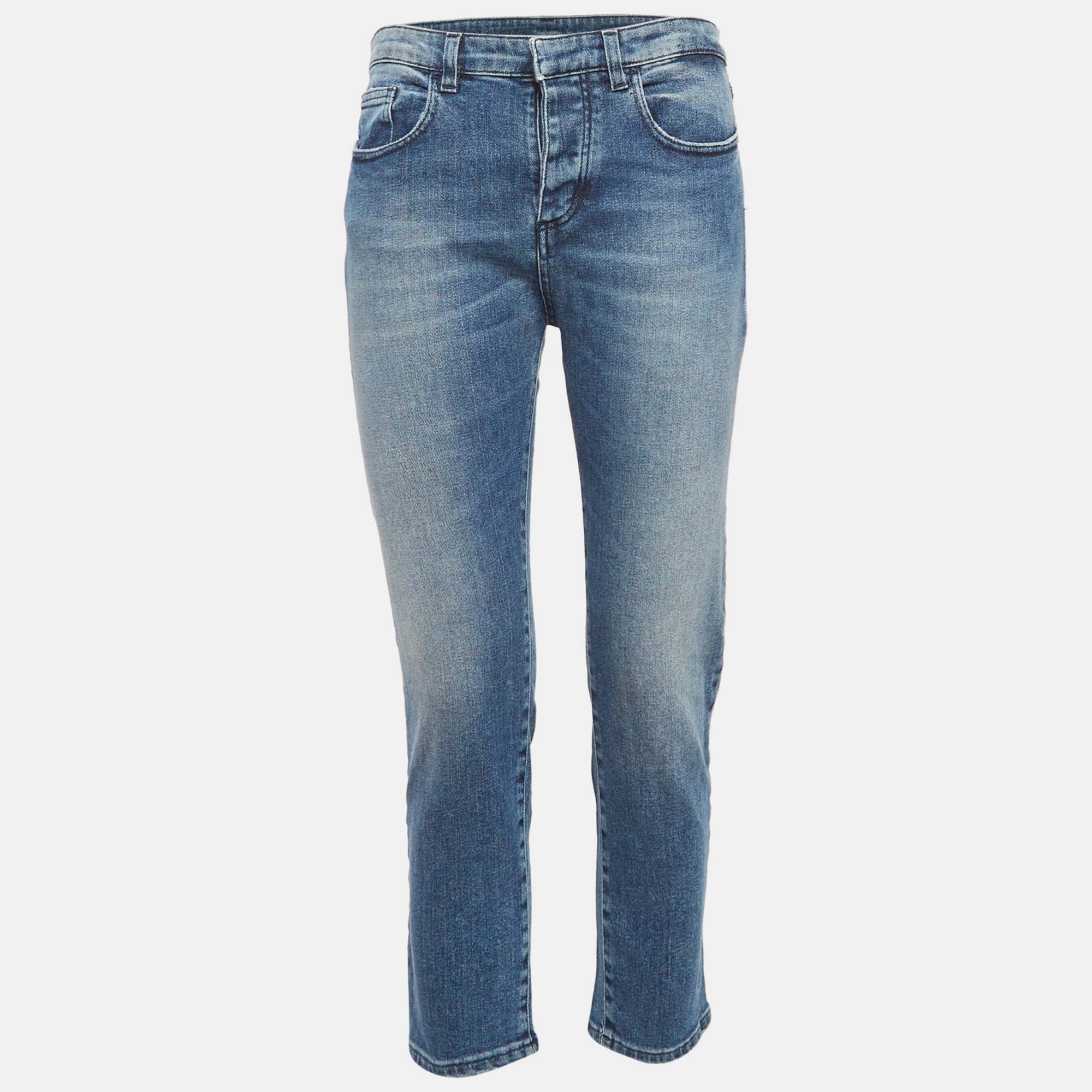 

Nº21 Blue Washed Denim High Rise Jeans M Waist 28"