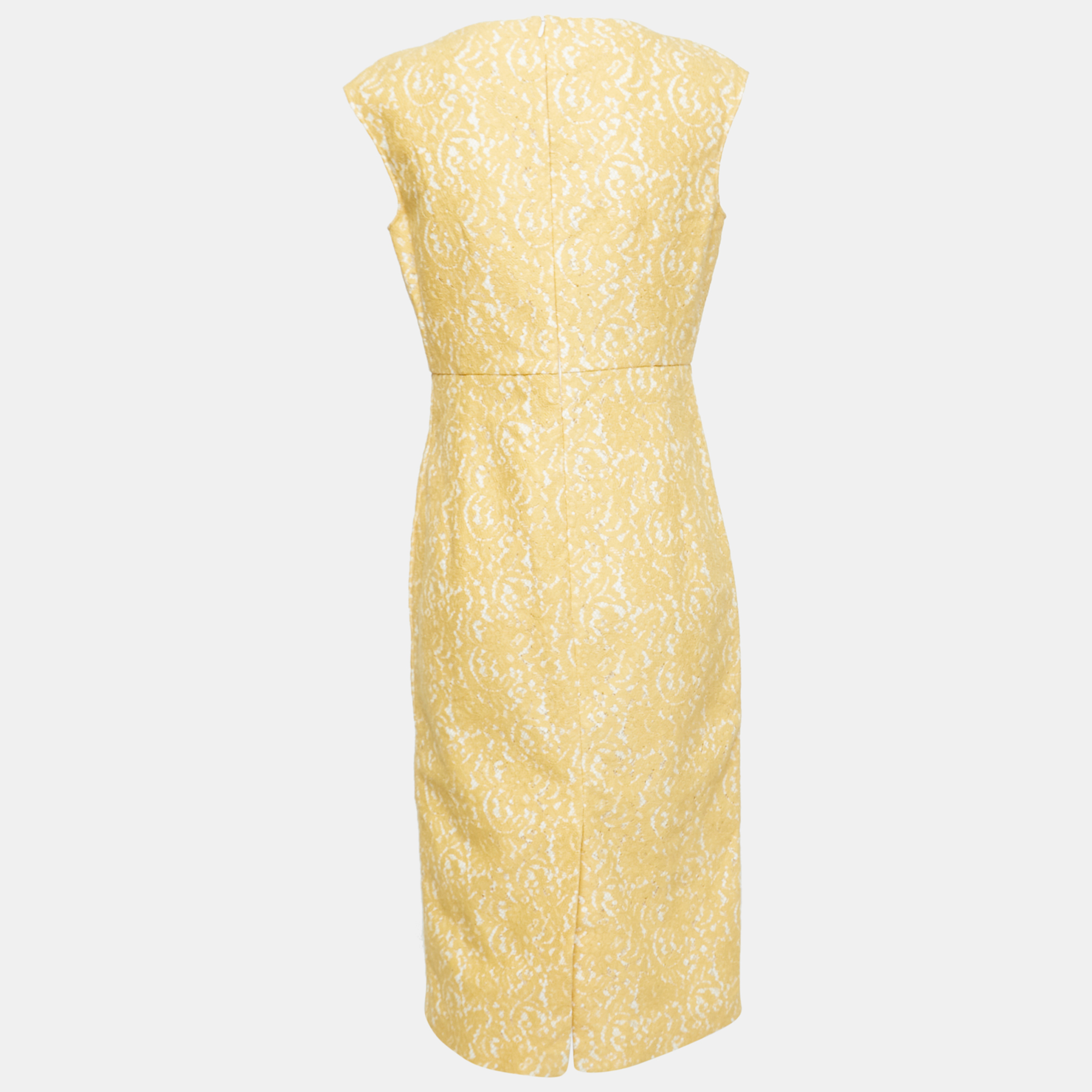 

N21 Yellow Lace Sleeveless Midi Dress