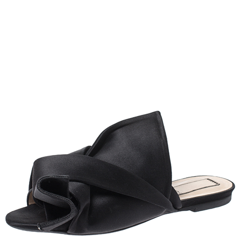 flat slip on mules