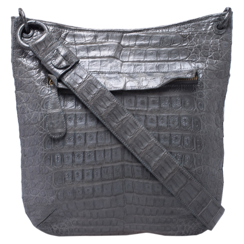 crocodile messenger bag