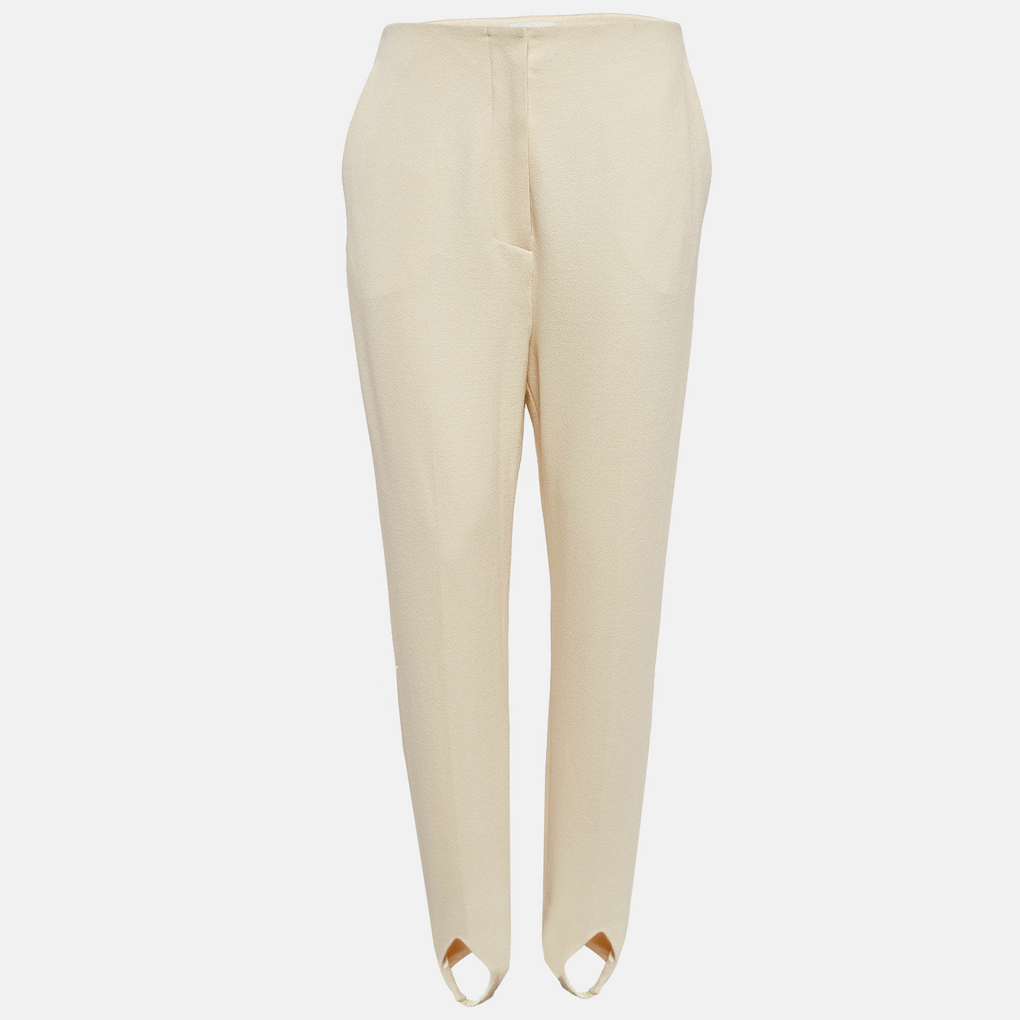 

Nanushka Cream Jersey Darby Stirrup Leggings M